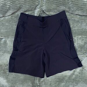 GLOWMODE Black Athletic Shorts with Side Zip Pockets
